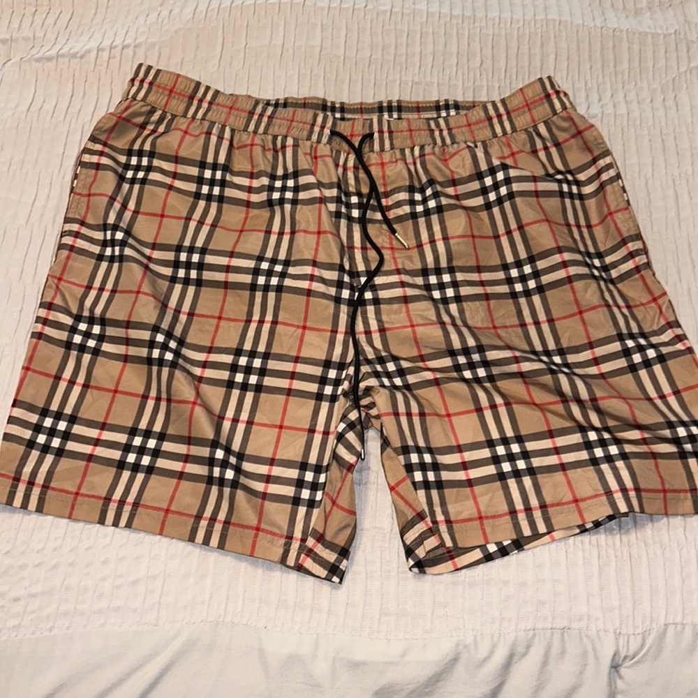 Burberry
Men's Guildes Check Swim Trunks